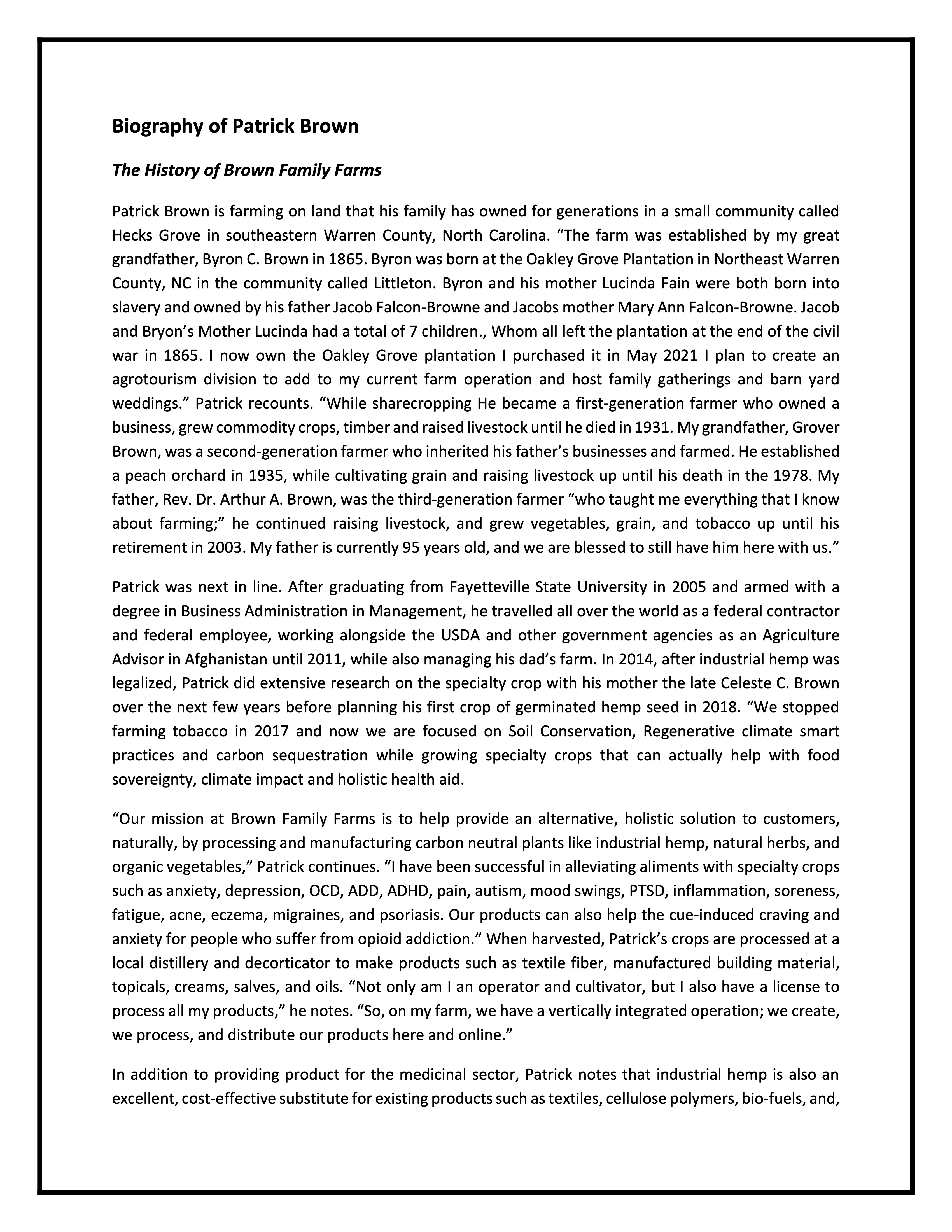 Patrick Brown Bio 2